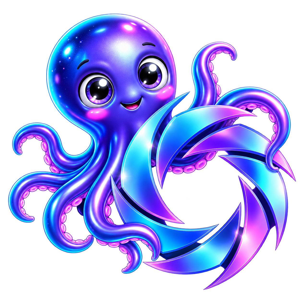 OCTAGEN mascot — Octa-Core ARC intelligence